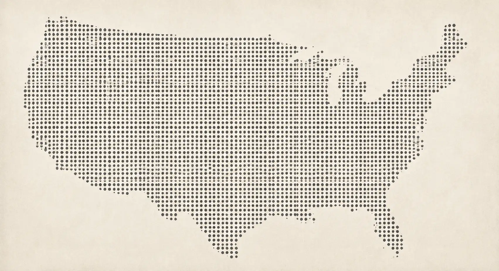 Dotted map of the United States with the phrase America’s motion systems layer for critical machines.